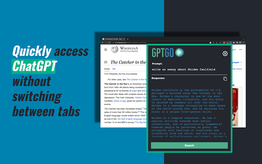 image for GptGO - ChatGPT from any tab