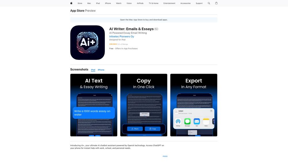 image for AI Writer: Emails & Essays