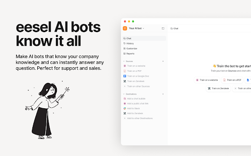 image for eesel AI: ChatGPT Sidebar for AI in Google Docs, Zendesk & more