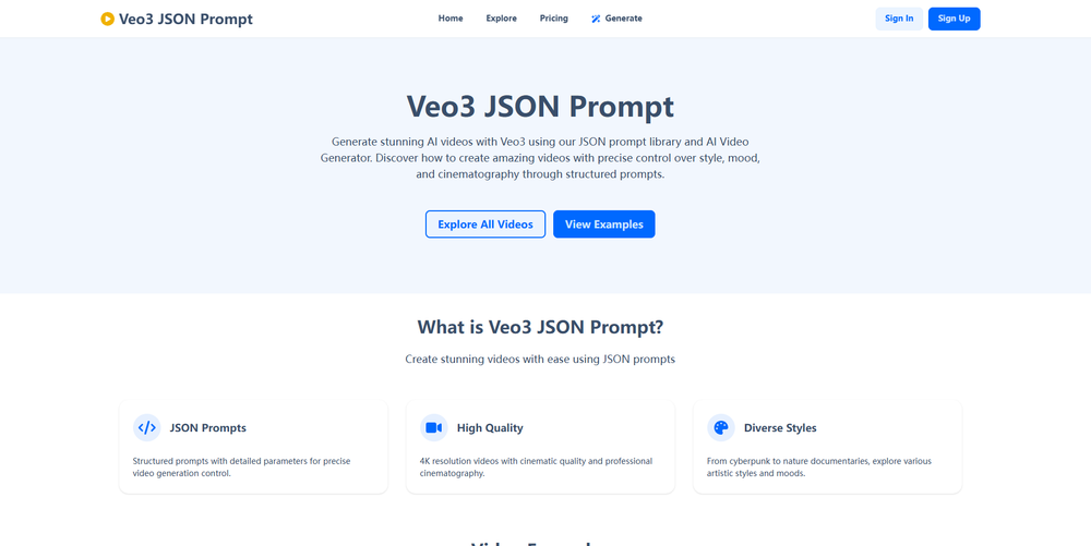image for Veo3 JSON Prompt