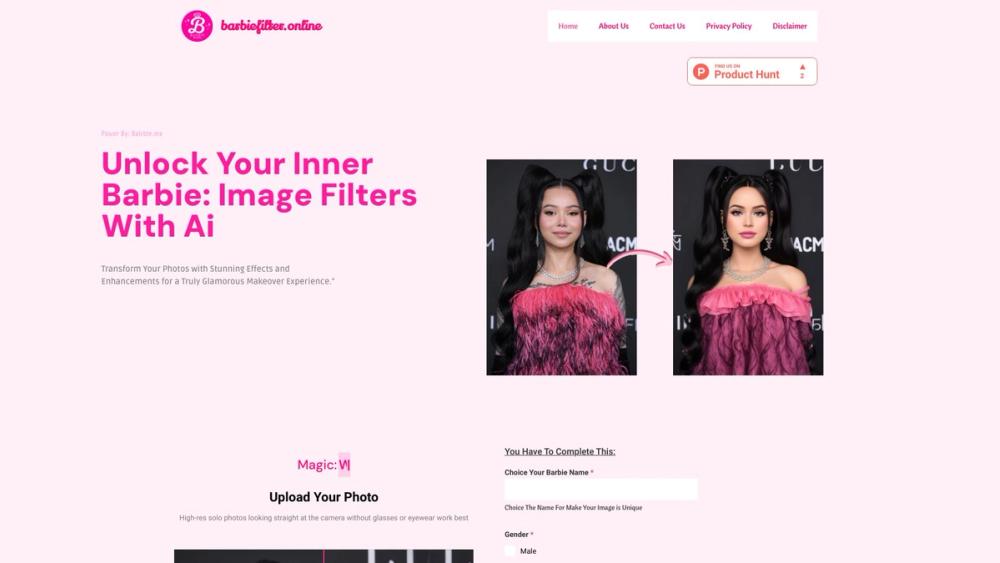 image for Barbie Filter Image Generator with AI