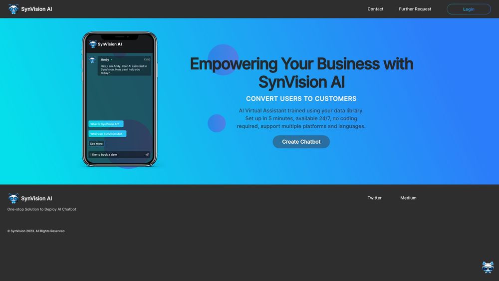image for SynVisionAI Chatbot