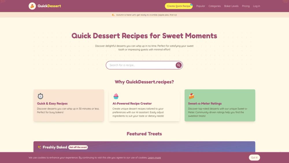 image for QuickDessert.recipes