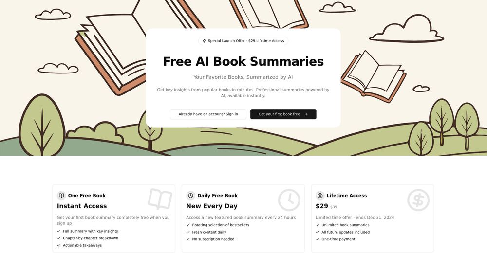 image for Free AI Book Summaries