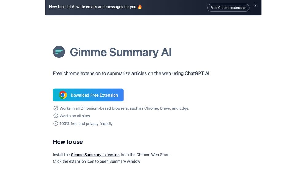 image for Gimme Summary AI