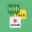 Icon for Video and Audio to Text