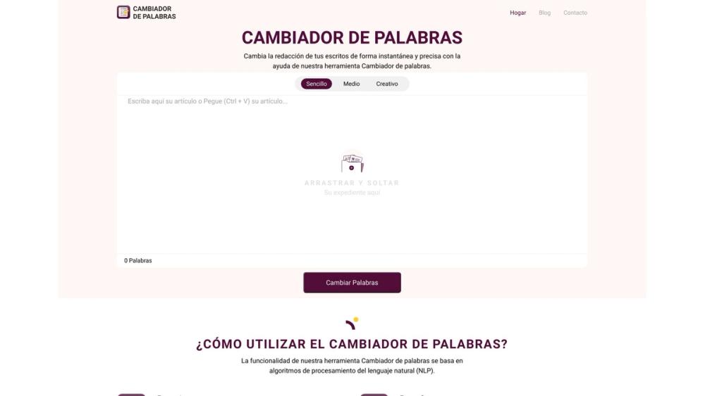 image for Cambiador De Palabras