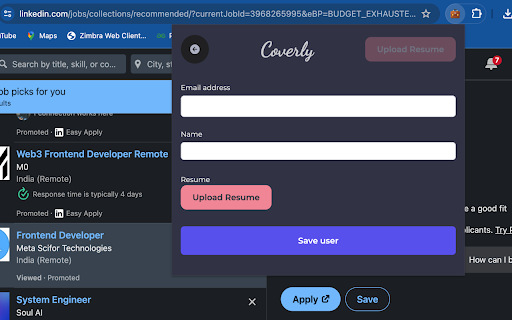 image for Coverly - AI cover letter generator