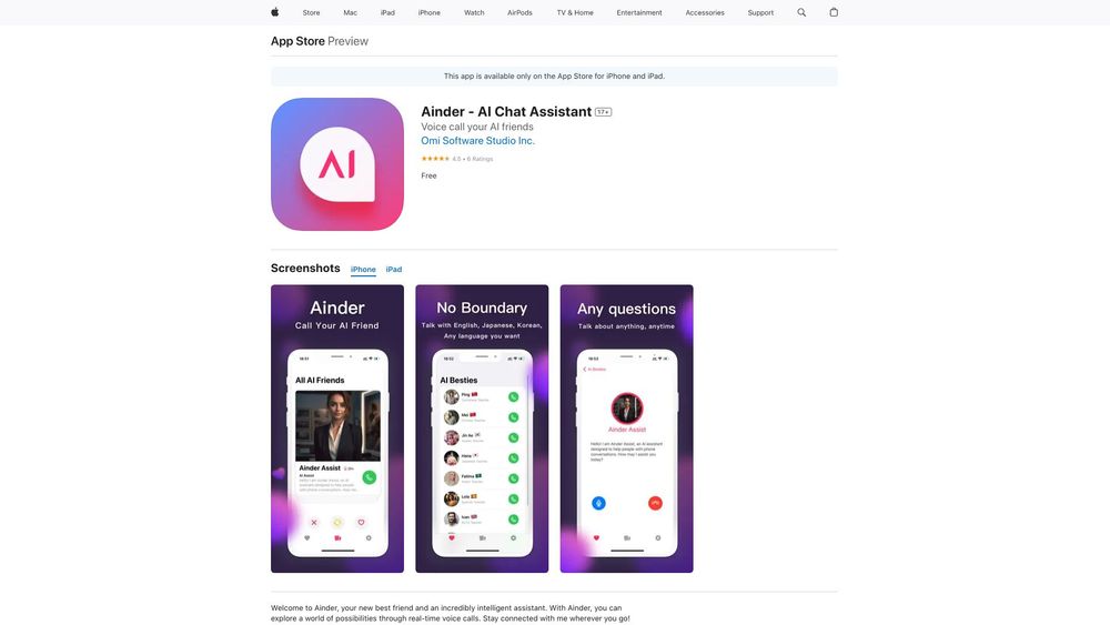 image for Ainder - Find AI Friends like Tinder