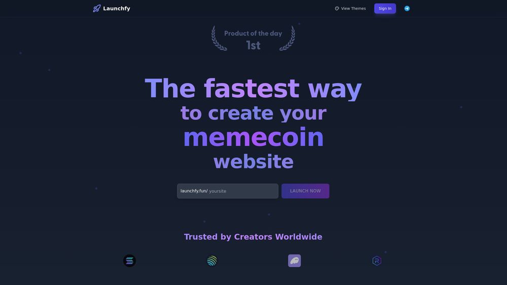 image for LaunchFy - AI MemeCoin Website Creator