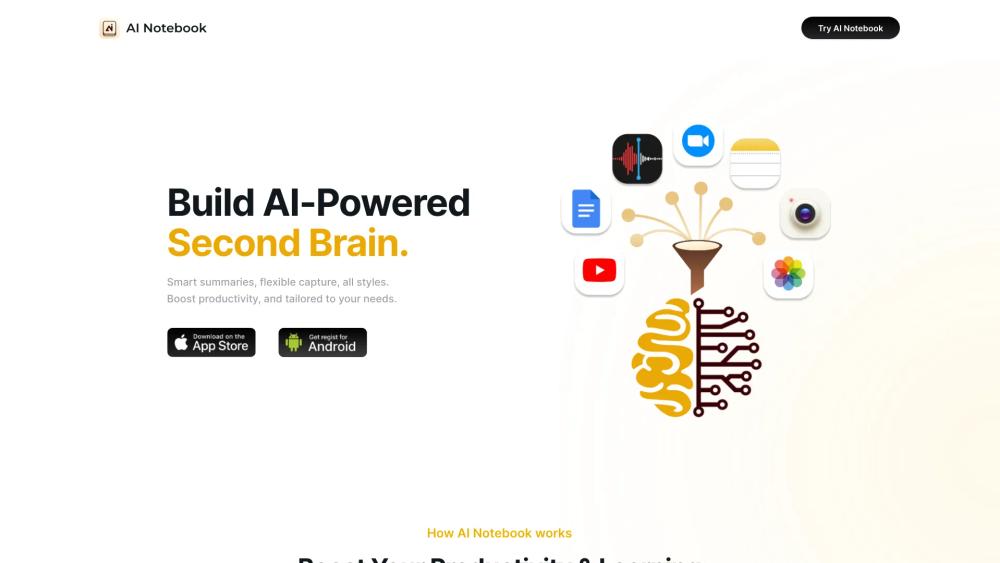 image for AI Notebook App