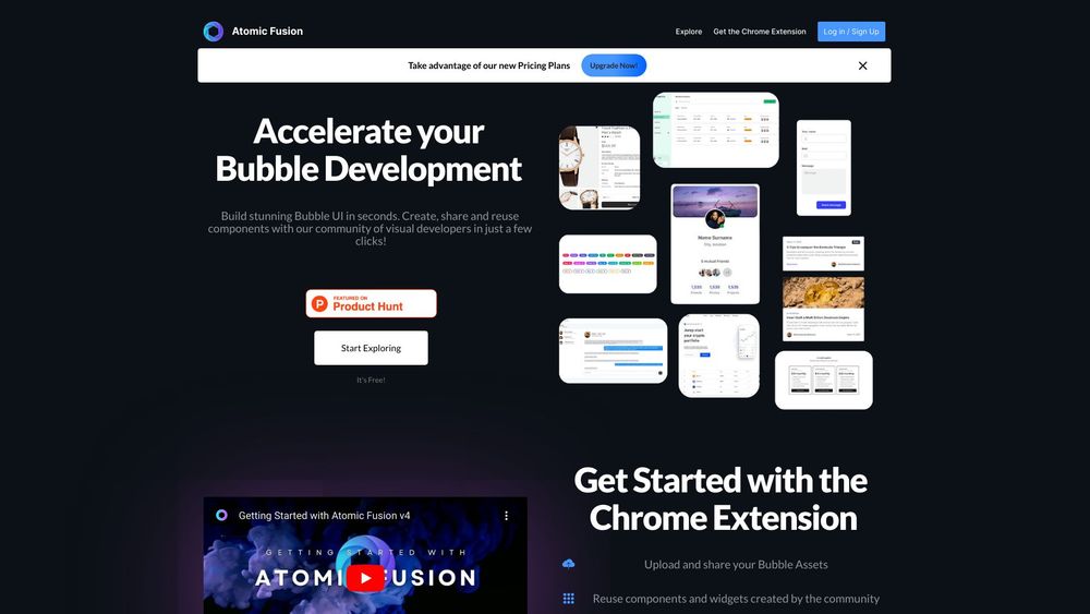 image for Atomic Fusion: AI Copy for Bubble Pages