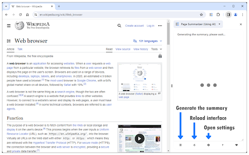 image for Page Summarizer (Using AI)