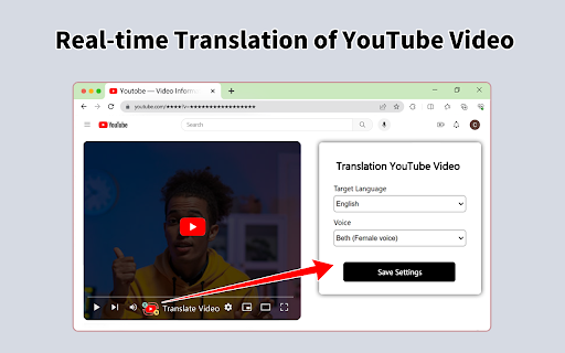 image for YouTube Real Time Translation