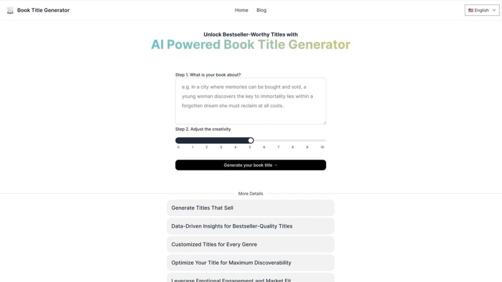 image for Book Title Generator