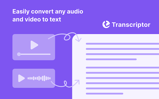 image for Audio Transkriptor: Audio to Text
