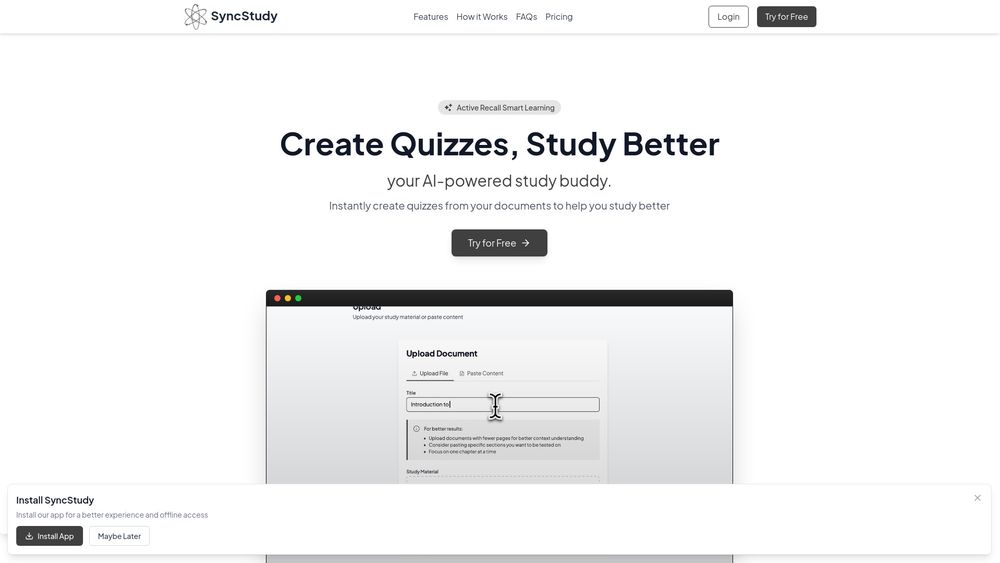 image for SyncStudy