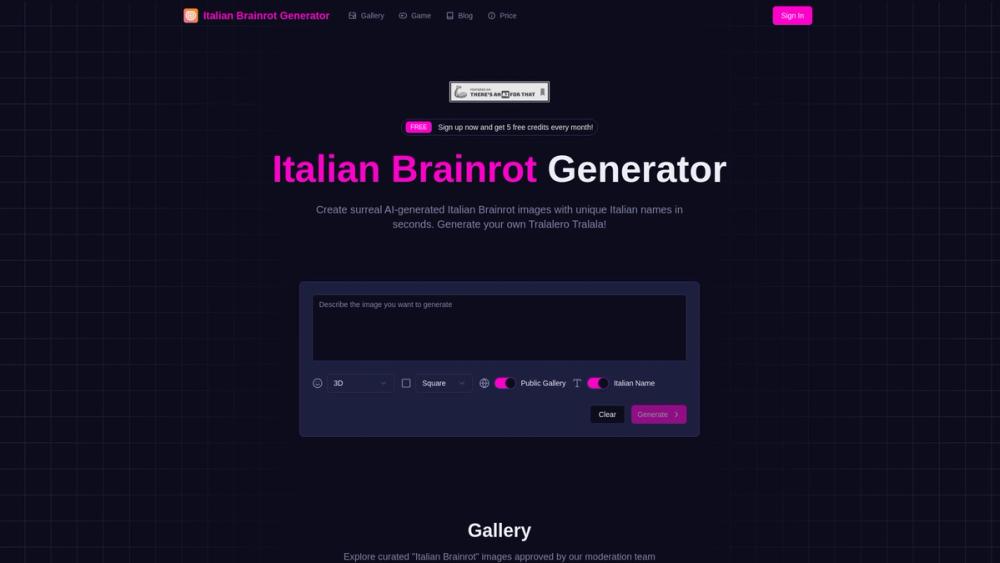 image for Italian Brainrot Generator