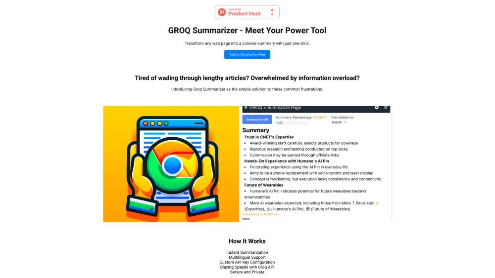 image for Groq Summarizer