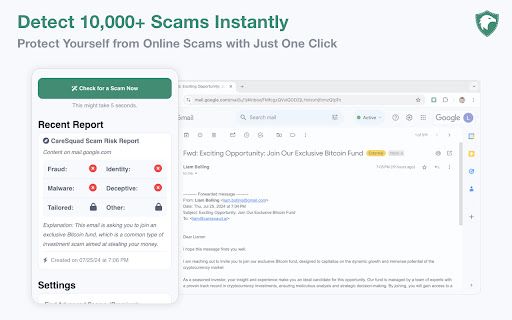 image for CareSquad AI - Free scam detection for everyone and your grandparents