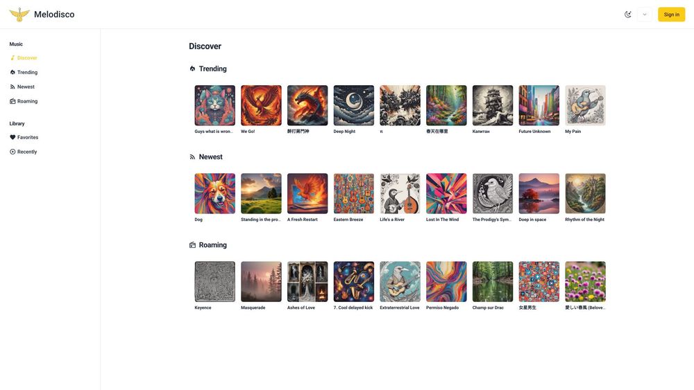 image for Melodisco AI Music Player