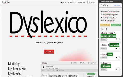 image for Dyslexico Chrome Extension
