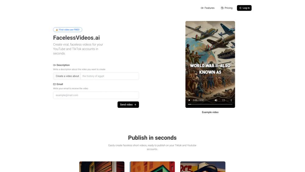 image for FacelessVideos.AI