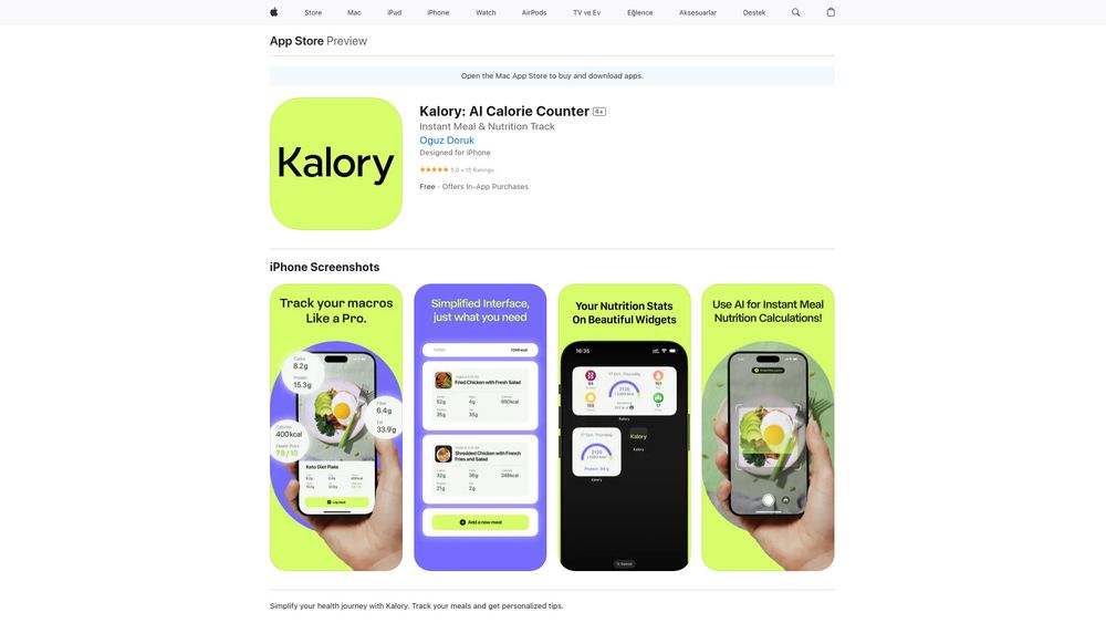 image for Kalory: AI Calorie Counter