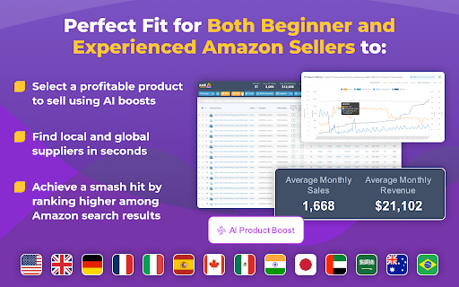 image for AMZScout PRO AI: Amazon Product Research Tool