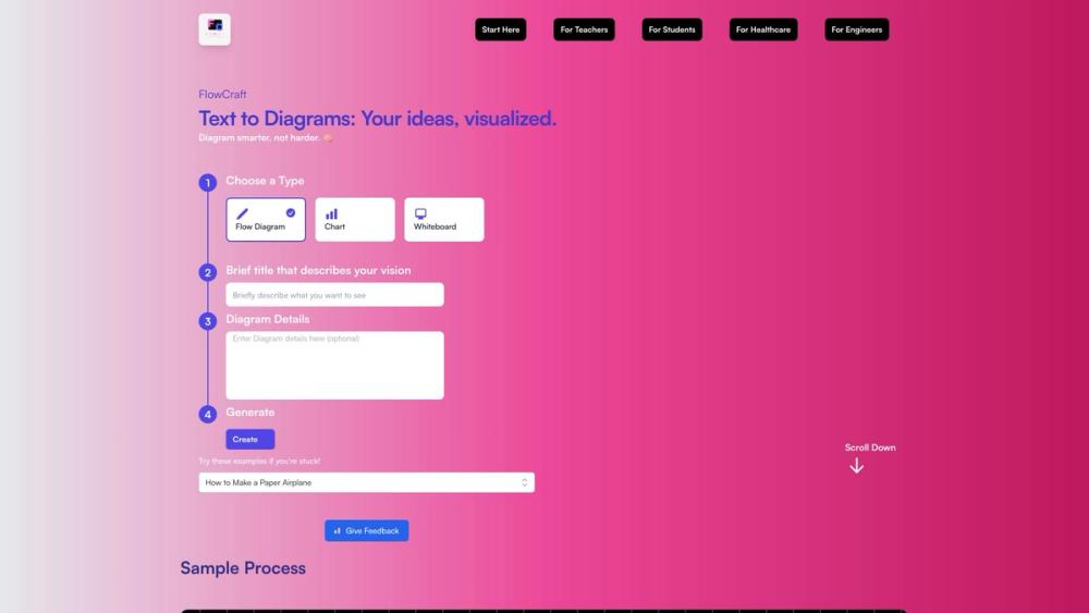 image for FlowCraft - AI DIagrams & Whiteboard