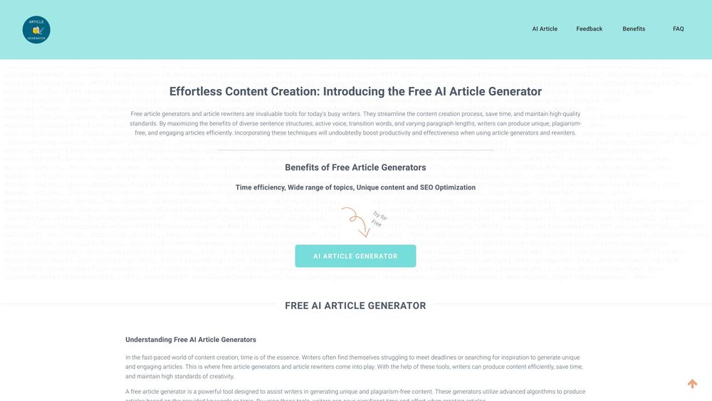 image for Free AI Article Generator With Tones
