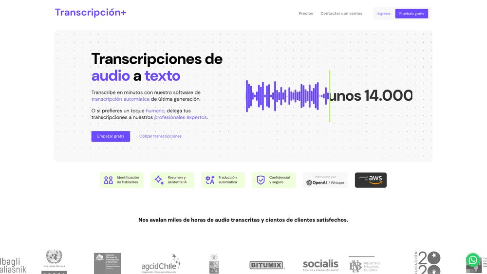 image for Transcripción+