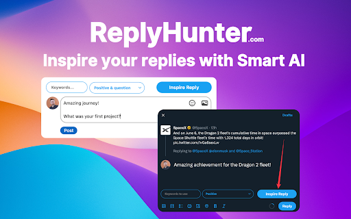 image for ReplyHunter.com - Smart AI Reply Generator