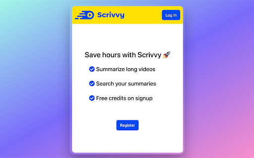 image for Scrivvy - YouTube Summarizer