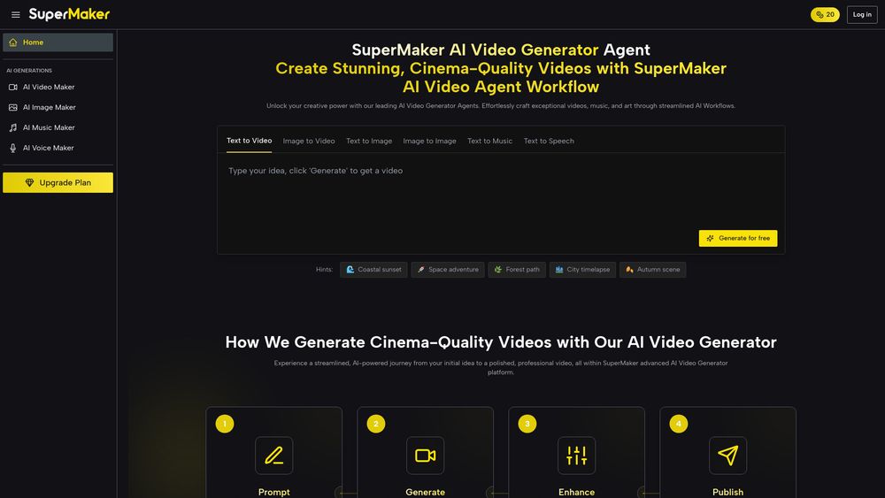 image for SuperMaker AI Video Generator