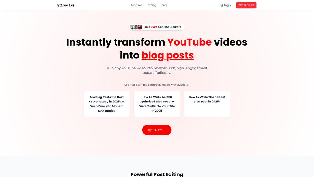 image for yt2post.ai