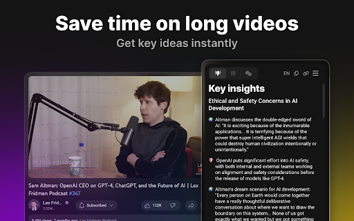 image for Eightify: AI YouTube Summary with ChatGPT