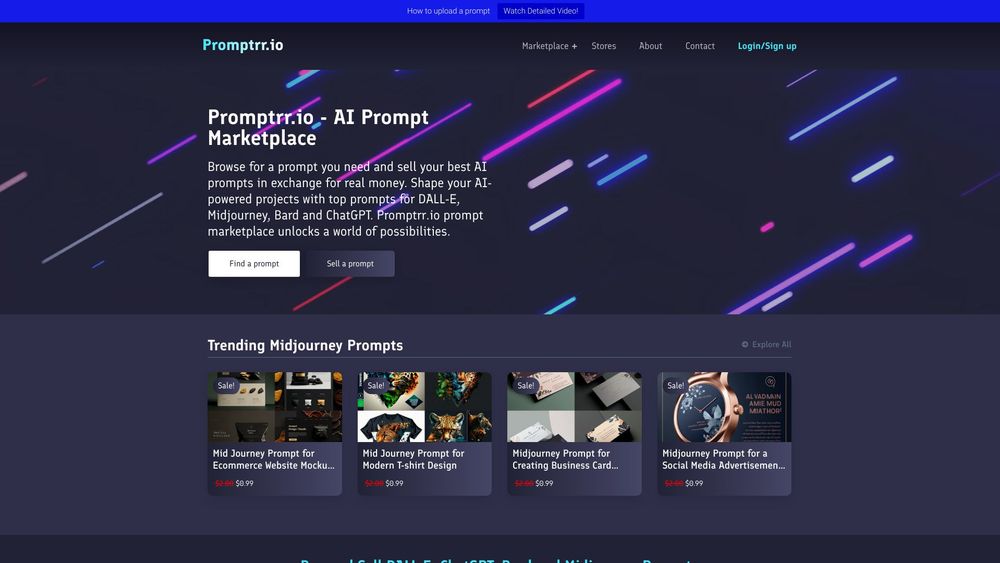 image for Promptrr - AI Prompt Marketplace
