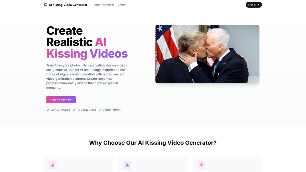 image for AI Kissing Video Generator