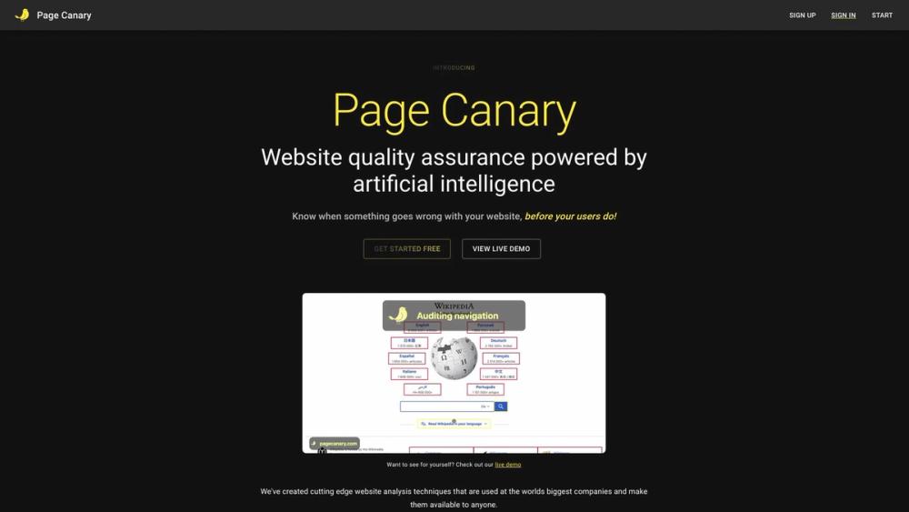 image for Page Canary