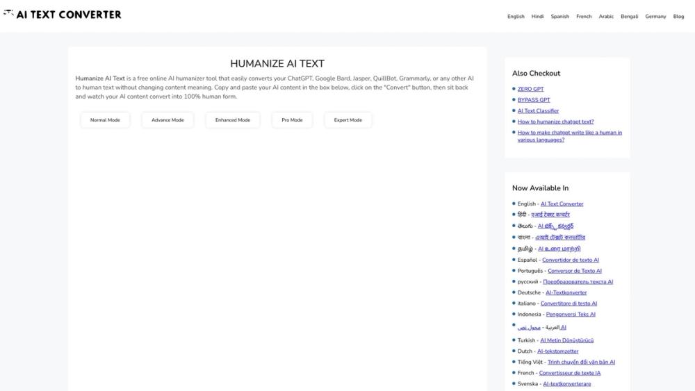 image for Humanize AI Text Converter