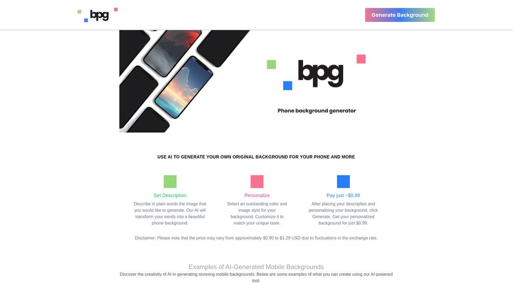 image for AI Phone Brackground Generator