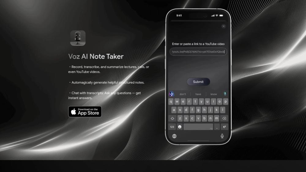 image for Voz AI Voice Note Taker