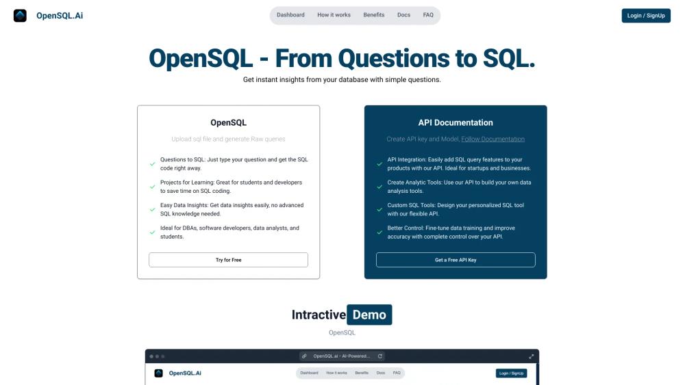 image for OpenSQL AI