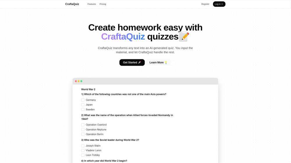 image for CraftaQuiz