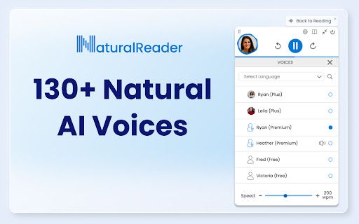 image for NaturalReader - AI Text to Speech