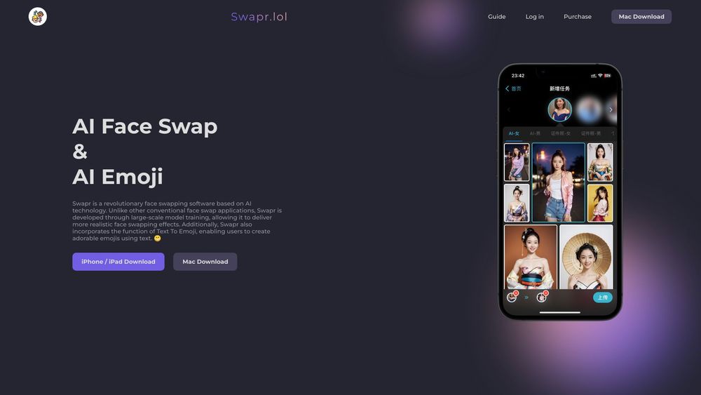 image for Swapr - AI Face Swap & AI Emoji