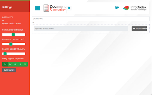 image for InfoCodex Document Summarizer