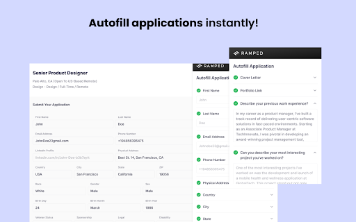 image for Ramped AI - Autofill Job Applications