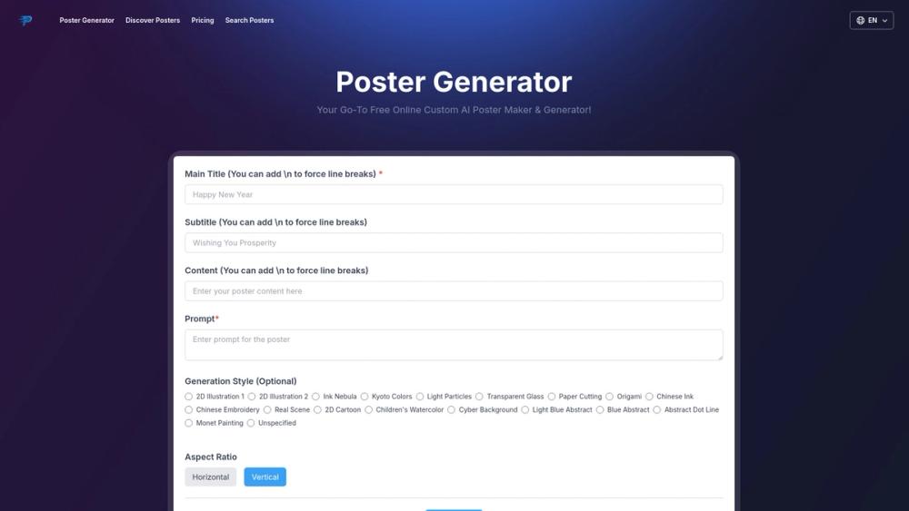 image for Poster Generator